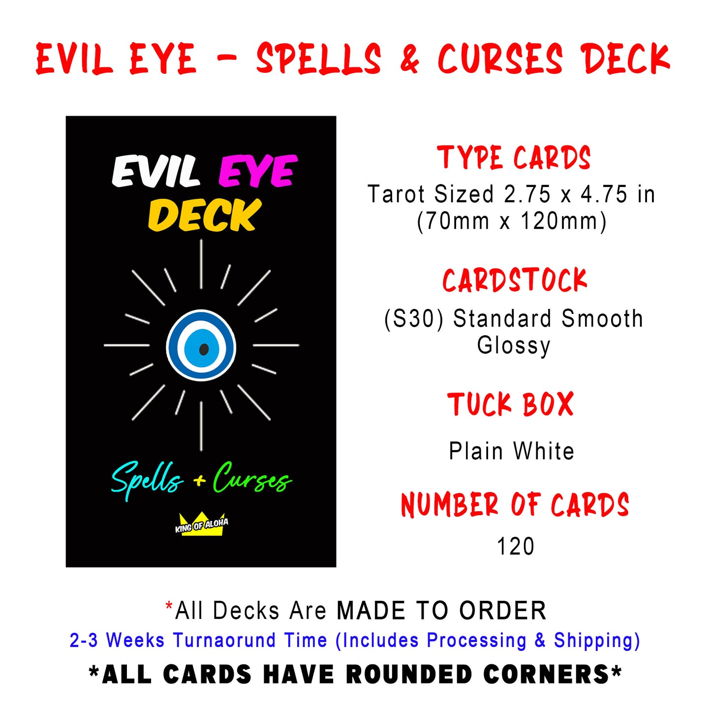 Evil Eye - Spells & Curses Oracle Deck