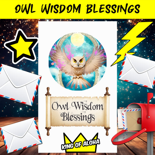 Owl Wisdom Blessings Oracle
